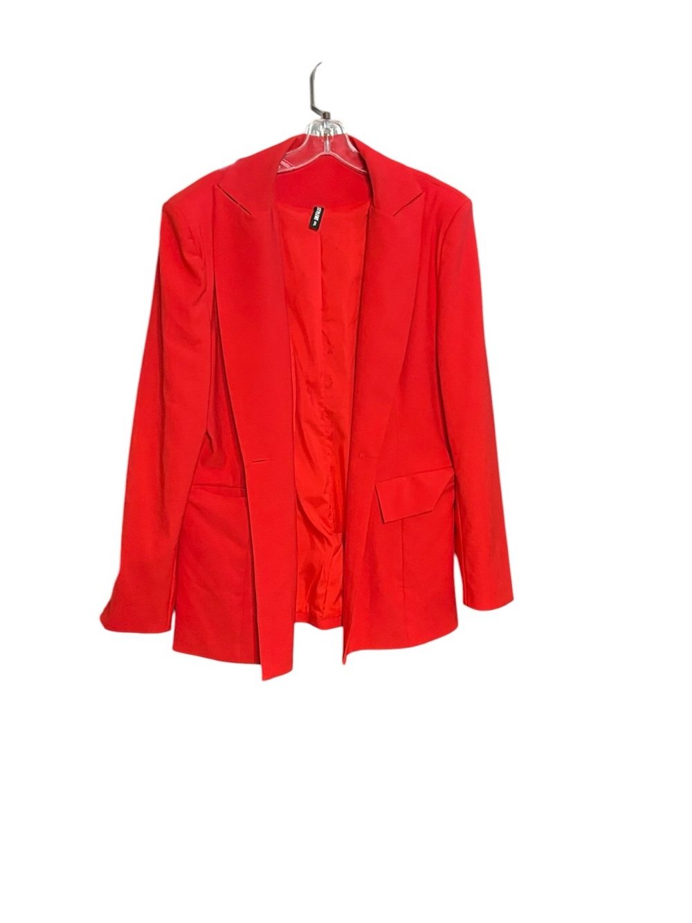 STYLEWE Red Women's Blazer Jacket - Tailored Single-Breast
